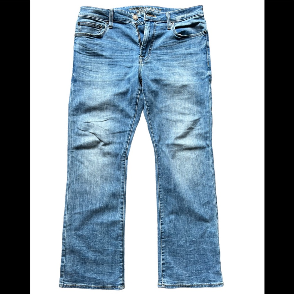 Pre-Owned Mens American Eagle Extreme Flex BootCut Jeans Sz 33W x 30L